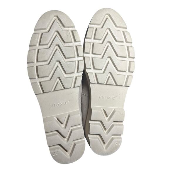 Vionic Kinsley Suede Slip-On Loafers Beige Women’s 8.5 Wide Comfort Shoes - Picture 5 of 9